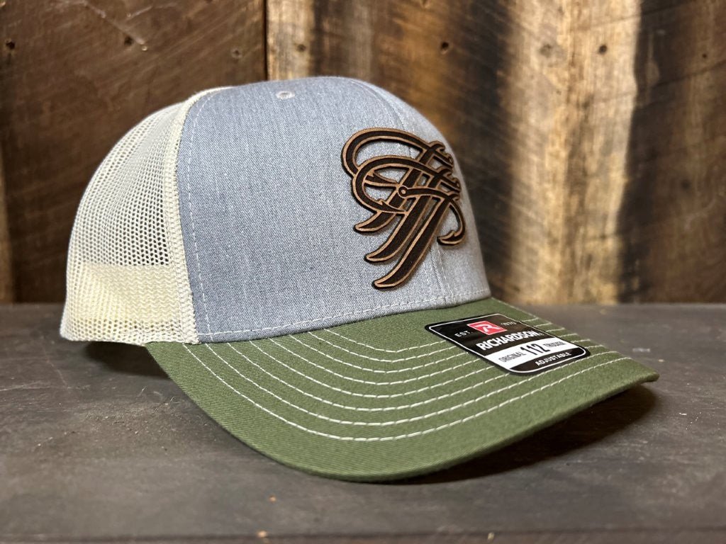 TTP Grey/Army Olive/ Birch- Leather Cut Out