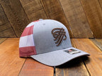 TTP Heather Grey/ USA Mesh Leather Cut Out