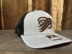 TTP Heather Grey/Black Mesh Leather Cut Out