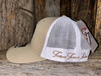 TTP Khaki/White Leather Patch Cut Out
