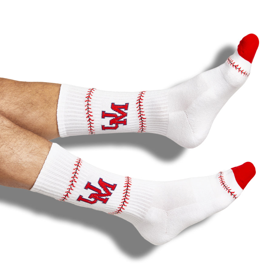 UM Baseball Casual Crew Socks