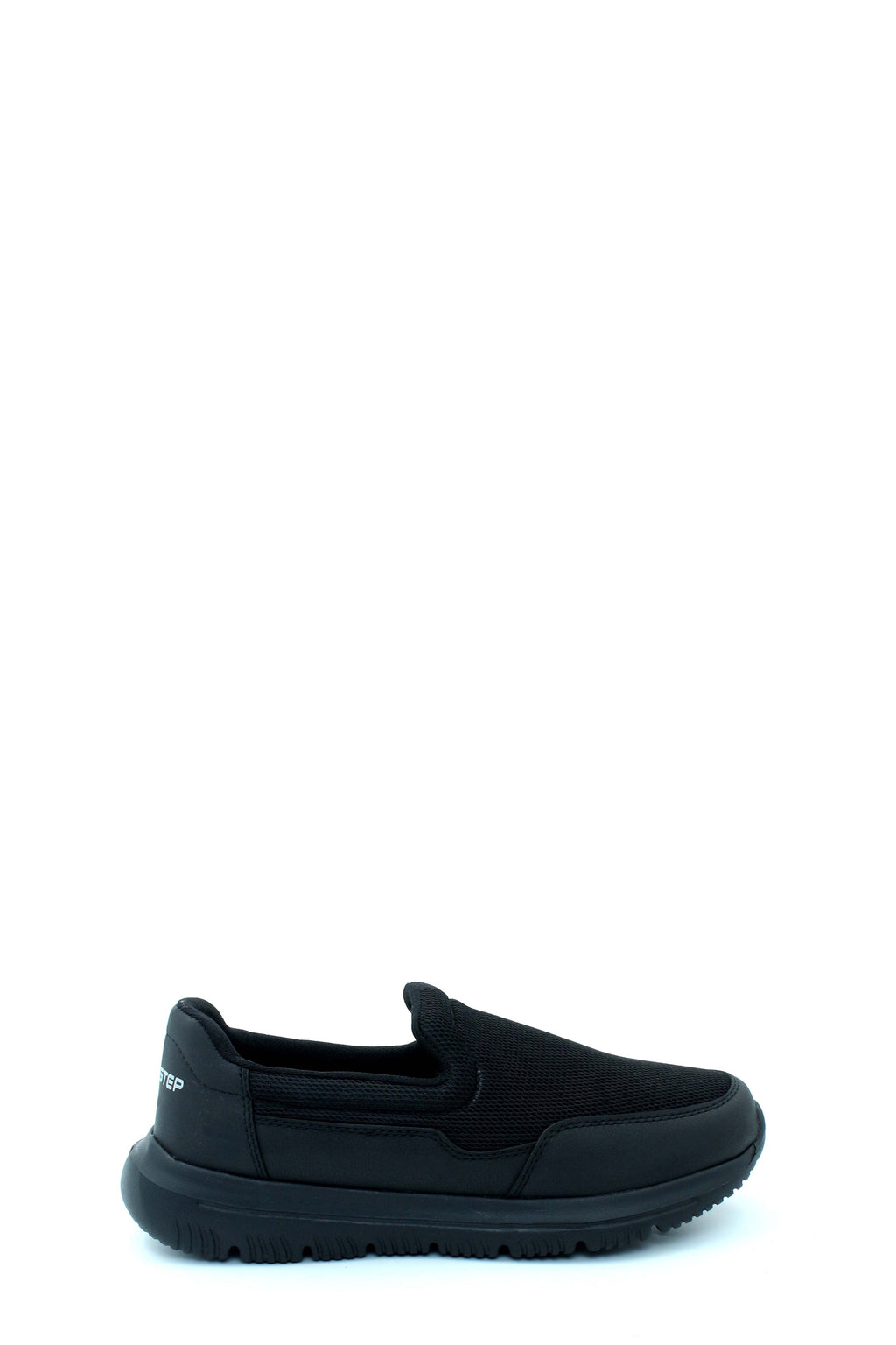 Black Chunky-Sole Slip-On Sneakers for Men | Wessi