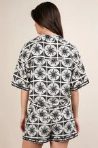 Women's Matching Set - Tropical Print Plus Size - Comfy Resort Wear