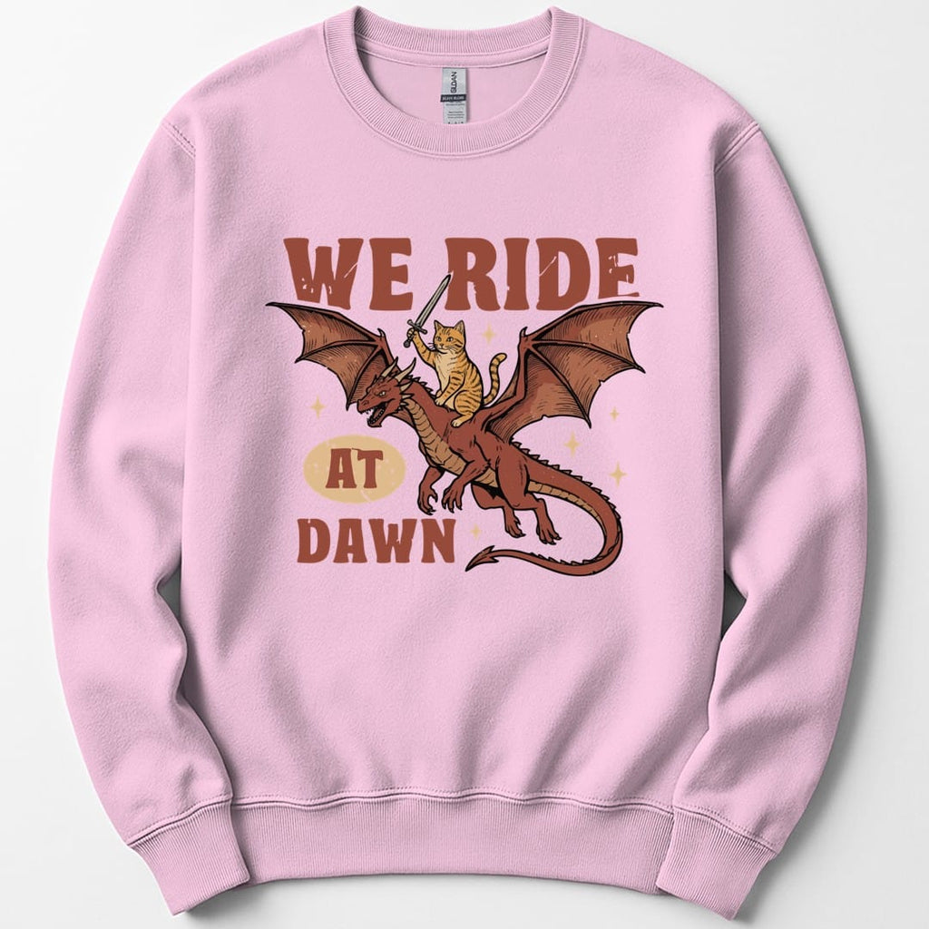 We Ride At Dawn Dragon Cat Sweatshirt
