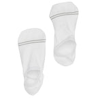 White Cotton No Show Socks
