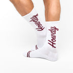White Howdy Casual Crew Socks