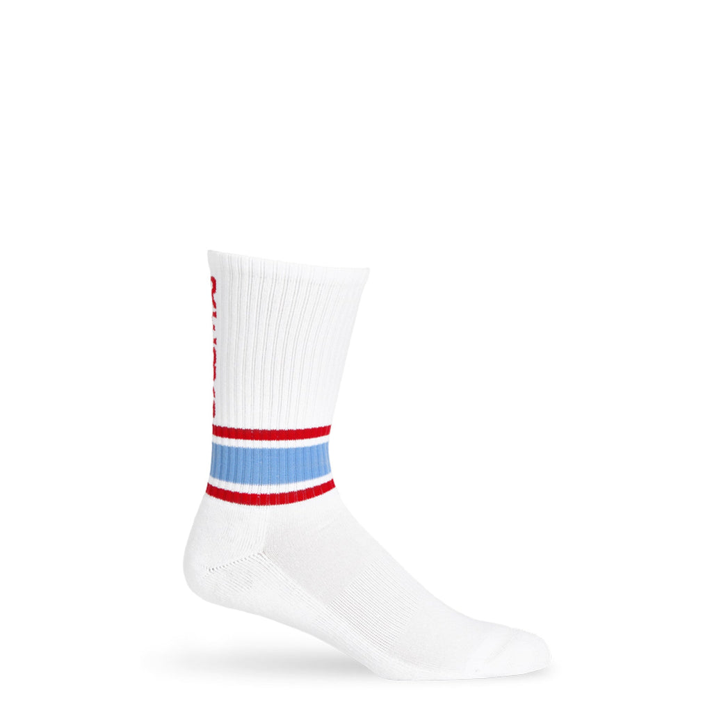 White Rebs Casual Crew Socks