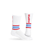 White Rebs Casual Crew Socks