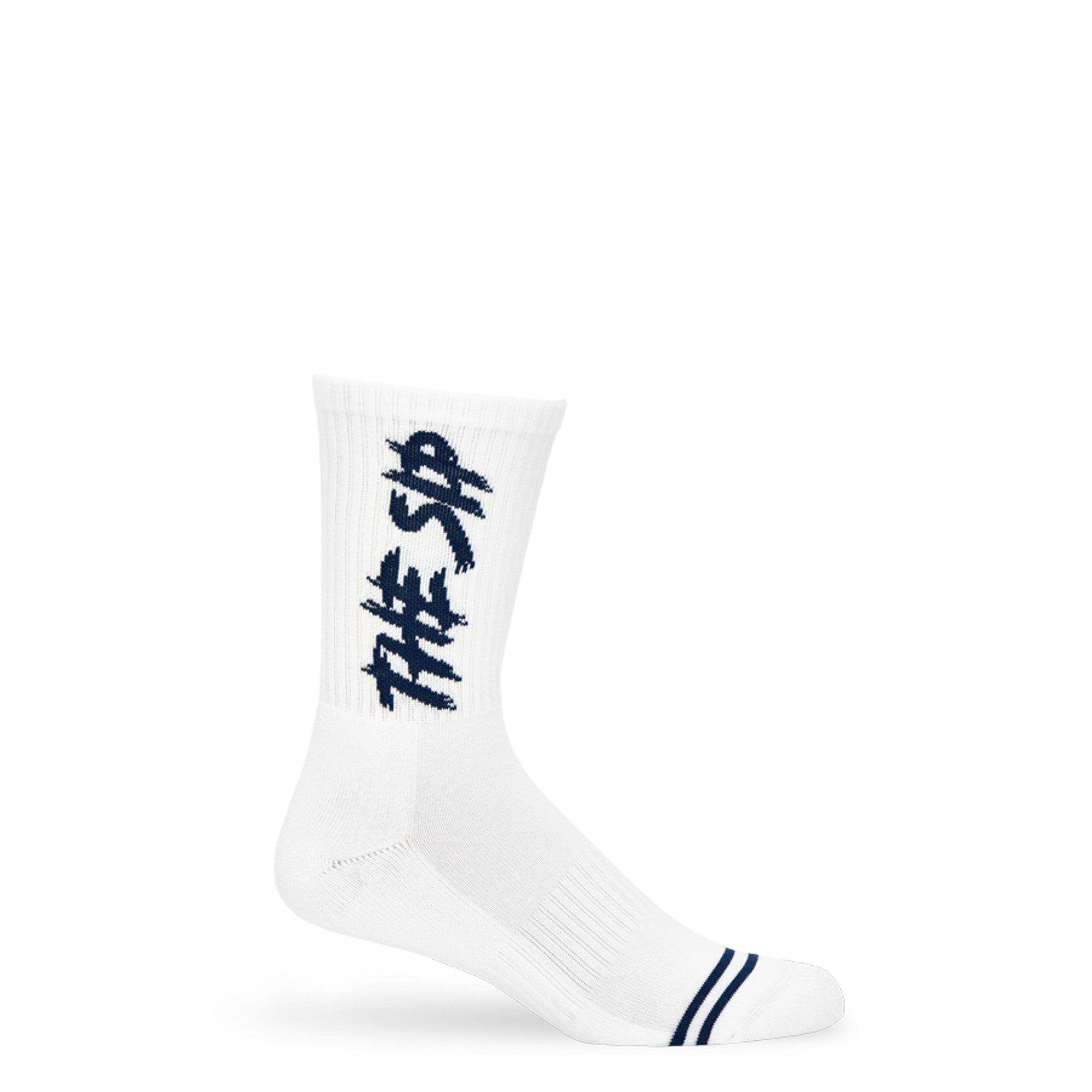 White The Sip Casual Crew Socks